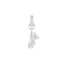 AMOR women's charm, rhodium-plated 925 sterling silver, main image