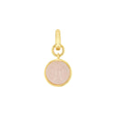AMOR Anhänger (Charm) Damen, 925 Silber vergoldet, Rosenquarz rosa, Hauptbild