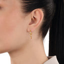 AMOR Anhänger (Charm) Damen, 925 Silber vergoldet, Zirkonia beige, Ansicht 2