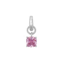 AMOR Anhänger (Charm) Damen, 925 Silber rhodiniert, Zirkonia rosa, Hauptbild