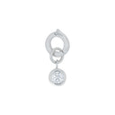 AMOR Anhänger (Charm) Damen, 925 Silber rhodiniert, Rückseite