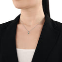 AMOR Anhänger (Charm) Damen, 925 Silber rhodiniert, Zirkonia grün, Ansicht 2