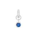 AMOR Anhänger (Charm) Damen, 925 Silber rhodiniert, Zirkonia blau, Hauptbild