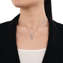 AMOR Anhänger (Charm) Damen, 925 Silber rhodiniert, Motiv Tarotkarten, Zirkonia hellblau, Ansicht 2