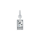 AMOR Anhänger (Charm) Damen, 925 Silber rhodiniert, Motiv Tarotkarten, Zirkonia hellblau, Hauptbild