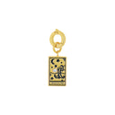 AMOR Anhänger (Charm) Damen, 925 Silber vergoldet, Motiv Tarotkarten, Zirkonia weiß, Ansicht 3