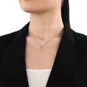 AMOR Anhänger (Charm) Damen, 925 Silber rhodiniert, Motiv Infinity, Zirkonia weiß, Ansicht 2