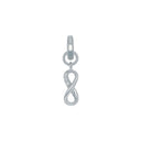 AMOR Anhänger (Charm) Damen, 925 Silber rhodiniert, Motiv Infinity, Zirkonia weiß, Hauptbild