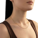 AMOR Collier Damen, Unisex, 925 Silber rhodiniert, Gold, Ansicht 12