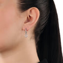 AMOR Ohrring (Creolen) Damen, 925 Silber rhodiniert, Ansicht 3
