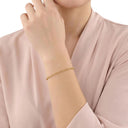 AMOR Armband Unisex, 925 Silber vergoldet, am Model