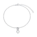 AMOR Fußkette Unisex, 925 Silber rhodiniert, Ansicht 3