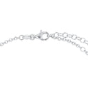 AMOR Fußkette Unisex, 925 Silber rhodiniert, Verschluss