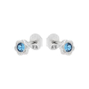 PRINZESSIN LILLIFEE Blume Mädchen Ohrstecker in 925 Silber