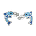 AMOR children's stud earrings, rhodium-plated 925 sterling silver, view 2