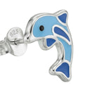 AMOR children's stud earrings, rhodium-plated 925 sterling silver, view 3