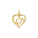 AMOR Anhänger (Halskette) Damen, 925 Silber vergoldet, Motiv Herz, Hauptbild