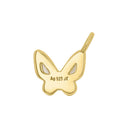 AMOR Anhänger (Halskette) Damen, 925 Silber vergoldet, Motiv Schmetterling, Rückseite