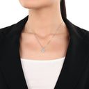 AMOR Anhänger (Halskette) Damen, 925 Silber rhodiniert, Motiv Kompass, Ansicht 2