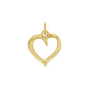 AMOR Anhänger (Halskette) Damen, 925 Silber vergoldet, Motiv Herz, Hauptbild