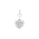AMOR Anhänger (Halskette) Damen, 925 Silber rhodiniert, Motiv Herz, Hauptbild