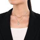 AMOR Anhänger (Halskette) Damen, 925 Silber rhodiniert, Motiv Kleeblatt, Ansicht 2