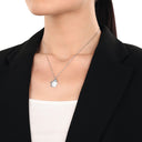 AMOR Anhänger (Halskette) Damen, 925 Silber rhodiniert, Motiv Blume, Ansicht 2