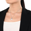AMOR Anhänger (Halskette) Damen, 925 Silber rhodiniert, Motiv Blume, Ansicht 2
