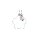 AMOR Anhänger (Halskette) Damen, 925 Silber rhodiniert, Motiv Blume, Hauptbild