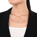 AMOR Anhänger (Halskette) Damen, 925 Silber rhodiniert, Zirkonia weiß, Ansicht 2