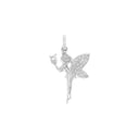 AMOR Anhänger (Halskette) Damen, 925 Silber rhodiniert, Motiv Elfe, Rückseite