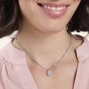 AMOR Anhänger (Halskette) Damen, 925 Silber rhodiniert, am Model