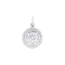 AMOR Anhänger (Halskette) Damen, 925 Silber rhodiniert, Rückseite