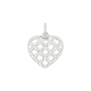 AMOR Anhänger (Halskette) Damen, 925 Silber rhodiniert, Motiv Herz, Hauptbild
