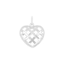 AMOR Anhänger (Halskette) Damen, 925 Silber rhodiniert, Motiv Herz, Rückseite