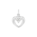 AMOR Anhänger (Halskette) Damen, 925 Silber rhodiniert, Motiv Herz, Hauptbild