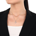 AMOR Anhänger (Halskette) Damen, 925 Silber rhodiniert, Motiv Mond, Zirkonia weiß, Ansicht 2