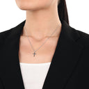 AMOR Anhänger (Halskette) Damen, 925 Silber rhodiniert, Motiv Kreuz, Ansicht 2