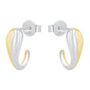 AMOR Ohrring (Ohrstecker) Damen, 925 Silber silber / vergoldet (bicolor), Ansicht 4