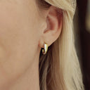 AMOR Ohrring (Ohrstecker) Damen, 925 Silber silber / vergoldet (bicolor), am Model