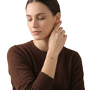 AMOR women's bracelet, gold-plated 925 sterling silver, worn by model
