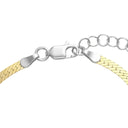 AMOR Armband Unisex, 925 Silber teilvergoldet, Verschluss