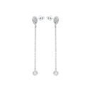 AMOR Ohrring (Ohrstecker) Damen, 925 Silber rhodiniert, Zirkonia weiß, Ansicht 4
