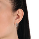 AMOR Ohrring (Ohrstecker) Damen, 925 Silber rhodiniert, Ansicht 2