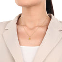 AMOR Anhänger (Halskette) Damen, 925 Silber vergoldet, Zirkonia gelb, Ansicht 2