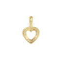 AMOR women's pendant, 375 gold, back