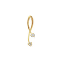 AMOR Anhänger (Halskette) Damen, 375 Gold, Rückseite