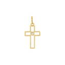 AMOR women's pendant, 375 gold, back