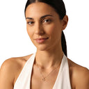 AMOR women's pendant, 375 gold, worn by model