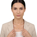 AMOR women's pendant, 375 gold, worn by model